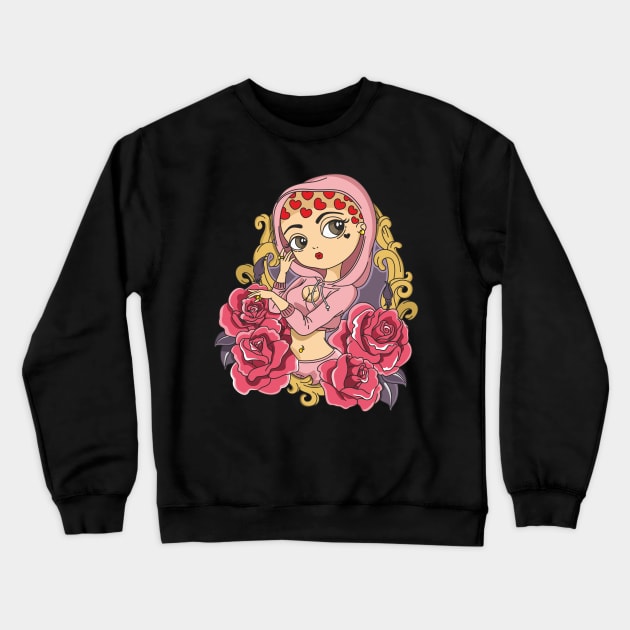 Amber Rose Crewneck Sweatshirt by idiotstile